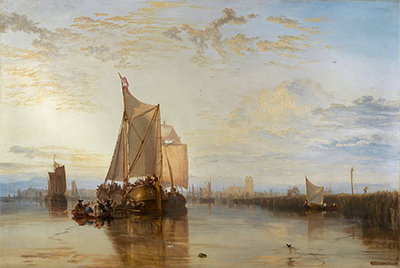 Dort the Dort Packet Boat from Rotterdam Becalmed William Turner